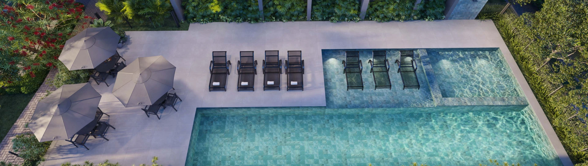 Piscina adulto do empreendimento